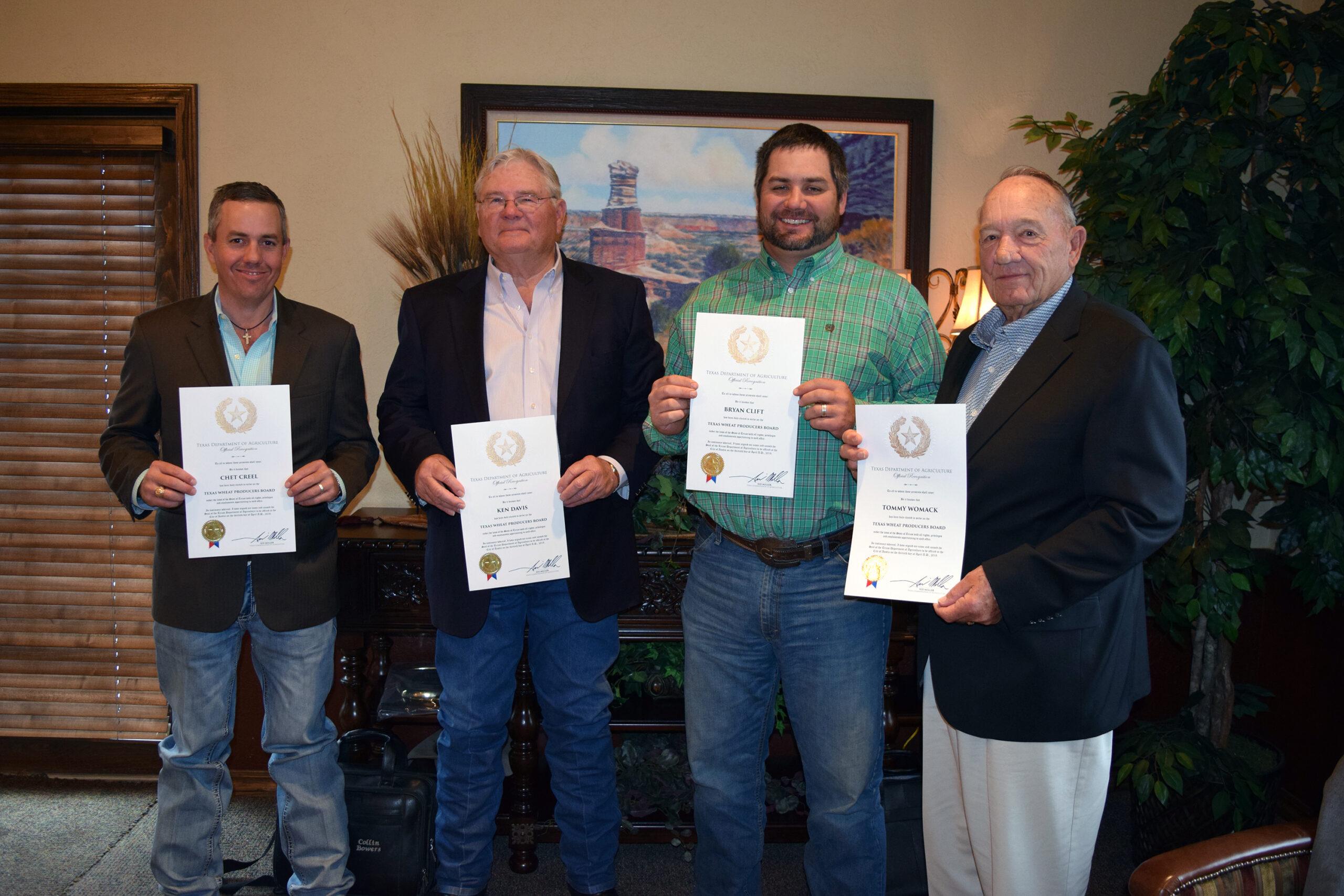 PRESS RELEASE: Texas Wheat Producers Board Elects 2019-2020 Officers