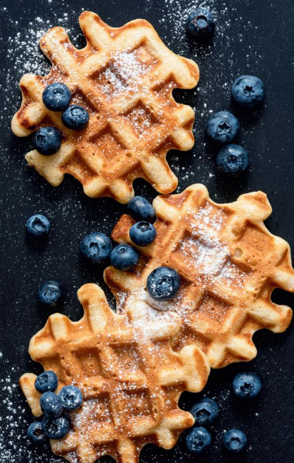 Blueberry Buttermilk Waffles