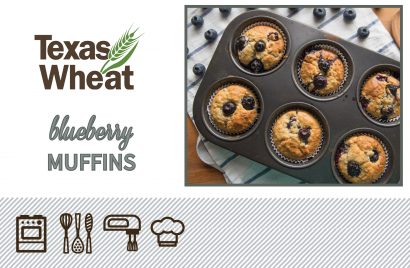 Texas Wheat blueberry muffins